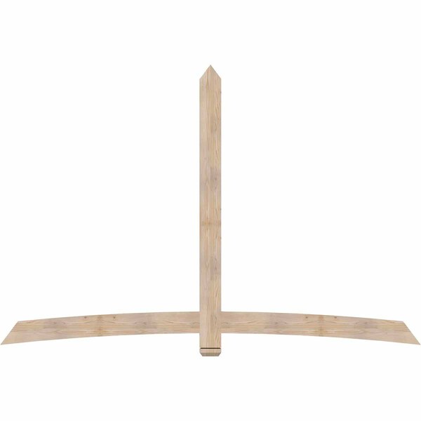 Ekena Millwork Bellingham Smooth Timber Gable Bracket, Douglas Fir, 108"W x 72"H x 1 1/2"D x 5 1/2"F, 16/12 Pitch GBW108X72X0206BEL00SDF - main